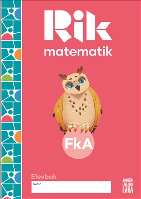 Rik matematik förskoleklass A – elevbok. Av Andreas Ryve och Fredrik Blomqvist.