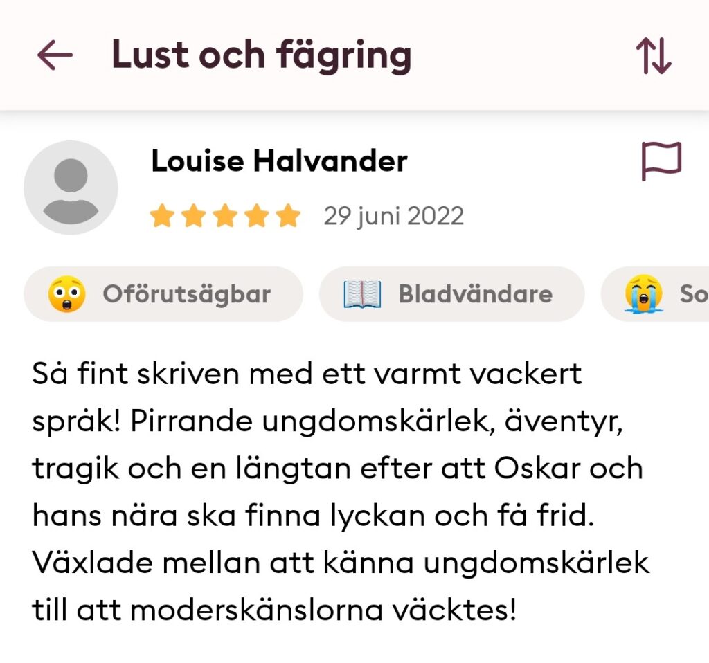 Lust och fägring av Fredrik Blomqvist