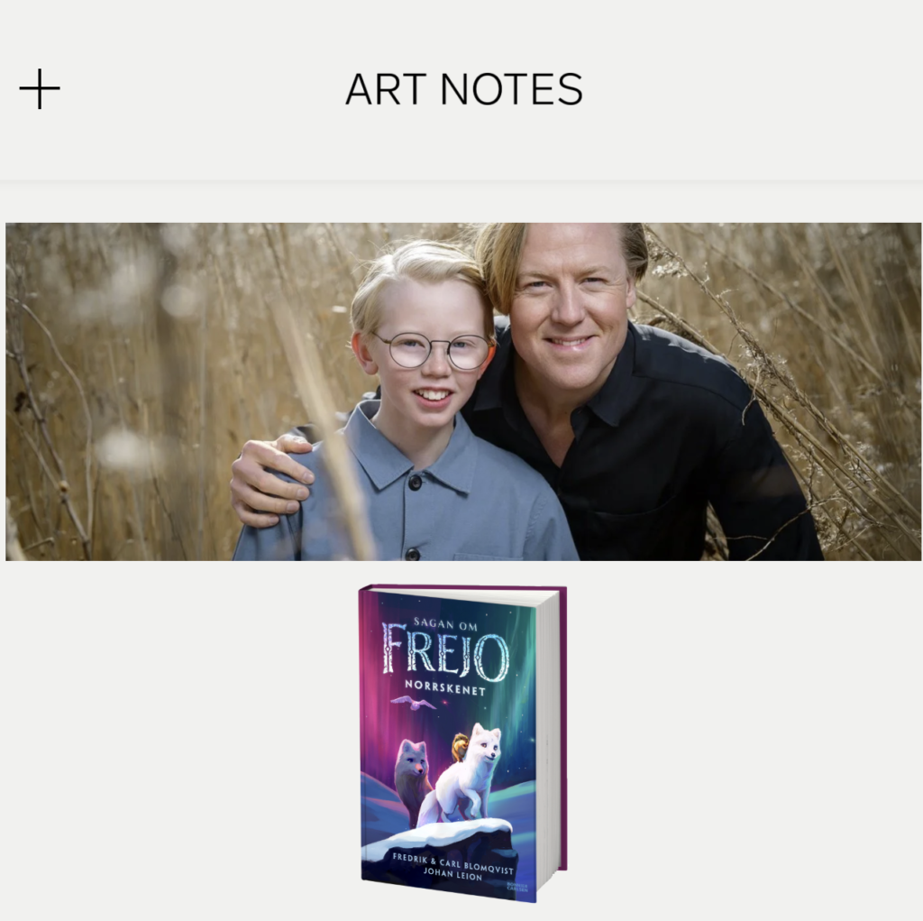 Art Notes Junior om Sagan om Frejo-författarna Fredrik och Carl Blomqvist