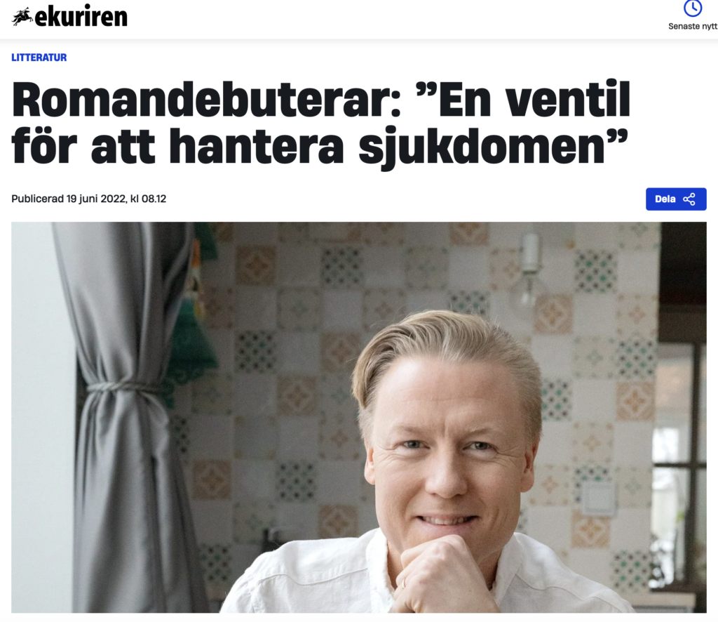 Skrivandet blev en ventil när hustrun blev svårt sjuk – nu romandebuterar Fredrik_SMS från Håkan Nesser